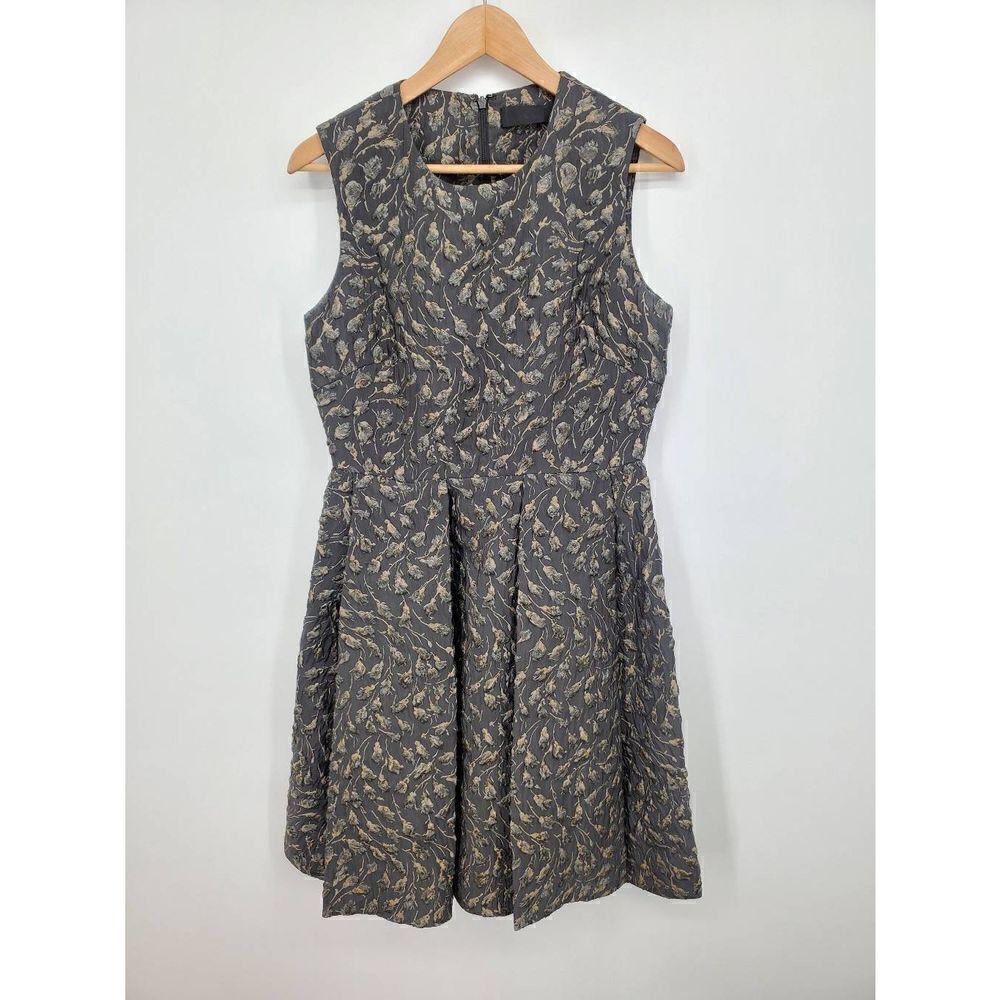 Co Printed Textured Knee Length Dress‎ Size Medium